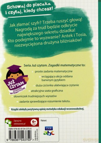 Kot dostępu. Już czytam. Zagadki matematyczne - Marcin Kozioł [KSIĄŻKA]