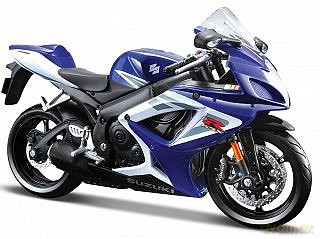Motocykl Suzuki gsx-r750 skala 1:12 maisto 31101