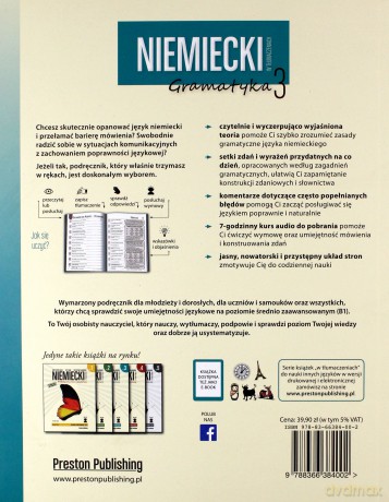 Niemiecki w tłumaczeniach gramatyka 3 poziom B1 - Justyna Plizga [KSIĄŻKA]
