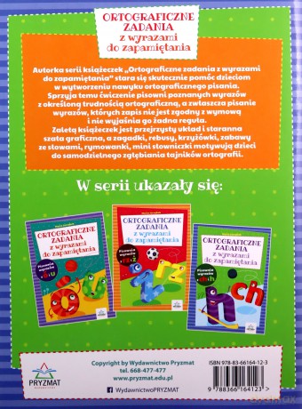Ortograficzne zadania z wyrazami do zapamiętania ch-h - Maria Jarząbek [KSIĄŻKA]