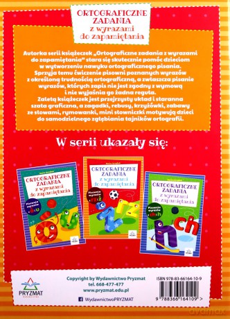 Ortograficzne zadania z wyrazami do zapamiętania rz-ż - Maria Jarząbek [KSIĄŻKA]