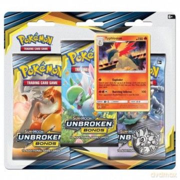 Pokemon tcg sun moon - unbroken bonds 3-pack blister sm10