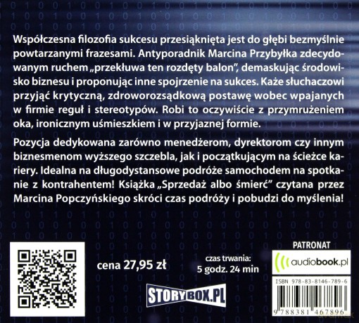 Sprzedaż albo śmierć. Antyporadnik - Marcin Sergiusz Przybyłek [AUDIOBOOK]