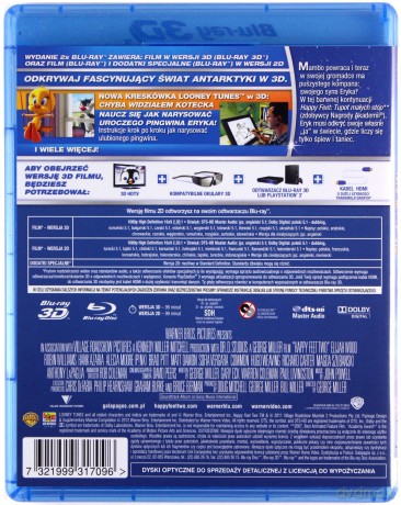 Happy Feet: Tupot małych stóp 2 3D [Blu-Ray 3D]+[Blu-Ray]