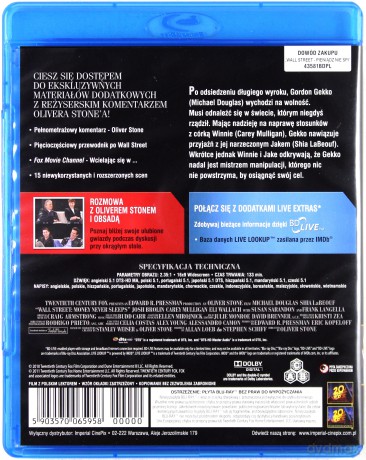 Wall Street: Pieniądz nie śpi [Blu-Ray]