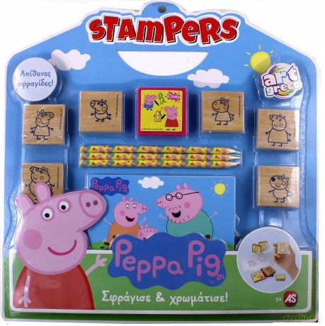 Zestaw pieczątek Peppa