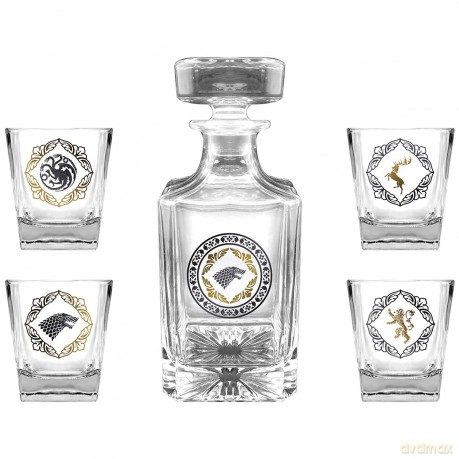 Game Of Thrones Premium Zestaw Karafka + 4 kieliszki (Gra o Tron)