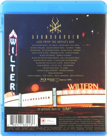 Soundgarden: Live At The Artists Den [Blu-Ray]