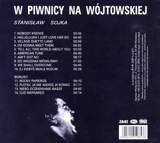 Stanisław Sojka: W piwnicy na Wójtowskiej (digipack) [CD]