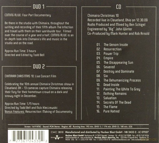 Chimaira: Coming Alive (digipack) [2DVD]+[CD]