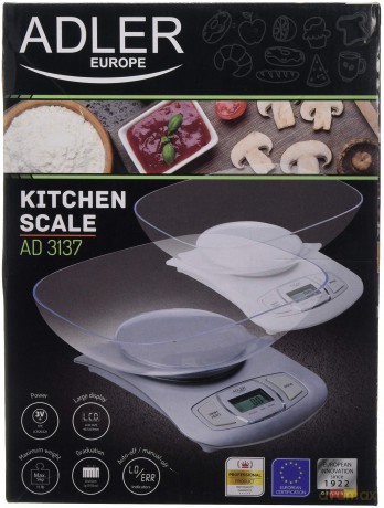 Waga kuchenna z misą Adler AD 3137s