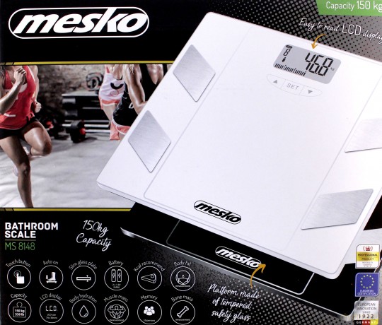 Waga łazienkowa z analizatorem Mesko MS 8148 W