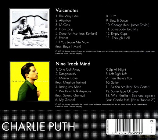 Charlie Puth: Voicenotes & Nine Track Mind [2CD]