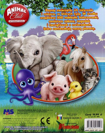 Animal Club 500 naklejek - opracowanie zbiorowe [KSIĄŻKA]