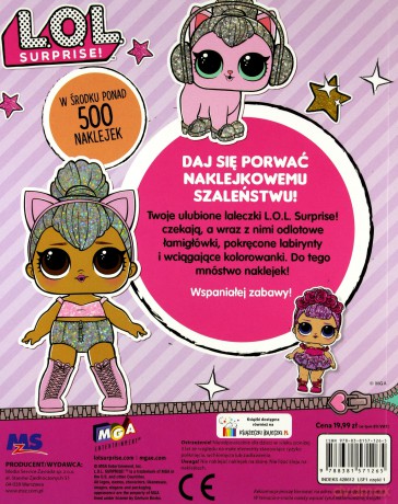 L.O.L. Surprise! 500 naklejek - opracowanie zbiorowe (LOL Surprise) [KSIĄŻKA]
