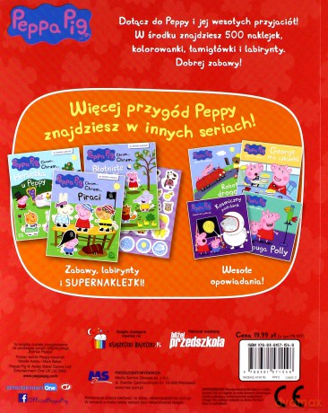 Peppa Pig 500 naklejek Poznaję Świat Peppy - opracowanie zbiorowe [KSIĄŻKA]