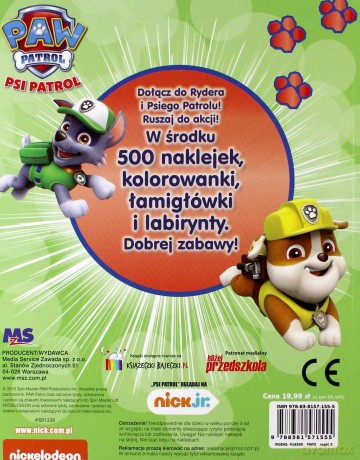Psi Patrol Wesoła Misja 500 naklejek - opracowanie zbiorowe [KSIĄŻKA]