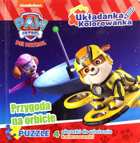 Psi Patrol. Przygoda na orbicie. Układanka Kolorowanka Puzzle - opracowanie zbiorowe [KSIĄŻKA]