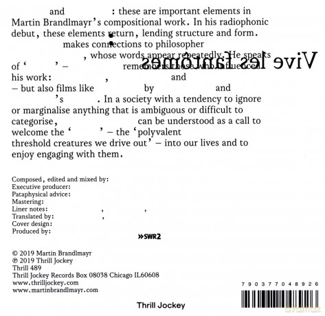 Martin Brandlmayr: Vive Les Fantomes (digipack) [CD]