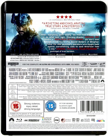 13 Hours: The Secret Soldiers of Benghazi (13 godzin: Tajna misja w Benghazi) [Blu-Ray 4K]+[2xBlu-Ray]