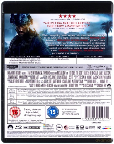13 Hours: The Secret Soldiers of Benghazi (13 godzin: Tajna misja w Benghazi) [Blu-Ray 4K]+[2xBlu-Ray]