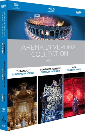 The Arena di Verona Collection vol. 1: Turandot Romeo et Juliette Aida [Blu-Ray]+[2DVD]
