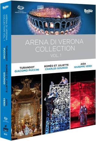 The Arena di Verona Collection vol. 1: Turandot Romeo et Juliette Aida [4DVD]