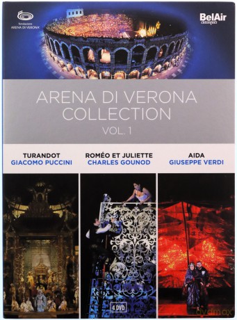 The Arena di Verona Collection vol. 1: Turandot Romeo et Juliette Aida [4DVD]