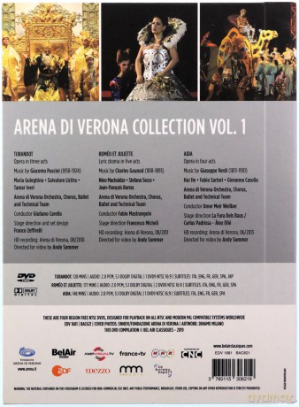 The Arena di Verona Collection vol. 1: Turandot Romeo et Juliette Aida [4DVD]