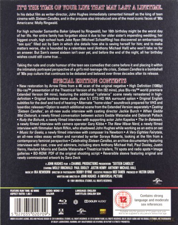 Sixteen Candles (Szesnaście świeczek) [Blu-Ray]