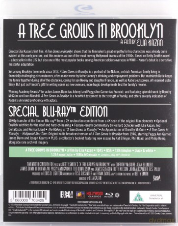 A Tree Grows In Brooklyn (Drzewko na Brooklynie) [Blu-Ray]