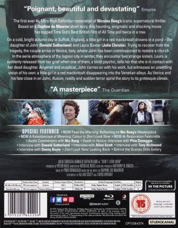 Don't Look Now (Nie oglądaj się teraz) (steelbook) [Blu-Ray 4K]+[2xBlu-Ray]