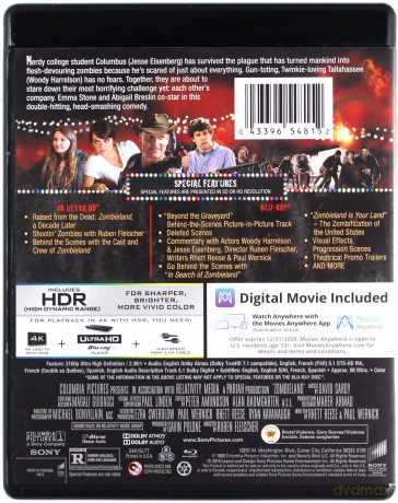 Zombieland [Blu-Ray 4K]+[Blu-Ray]