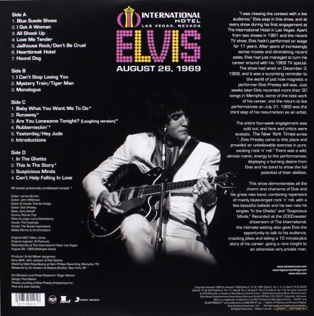 Elvis Presley: Live at the International Hotel, Las Vegas, NV August 26, 1969 [2xWinyl]