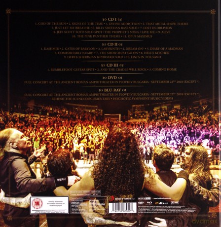Sons Of Apollo: Live With The Plovdiv Psychotic Symphony [3CD]+[Blu-Ray]+[DVD]