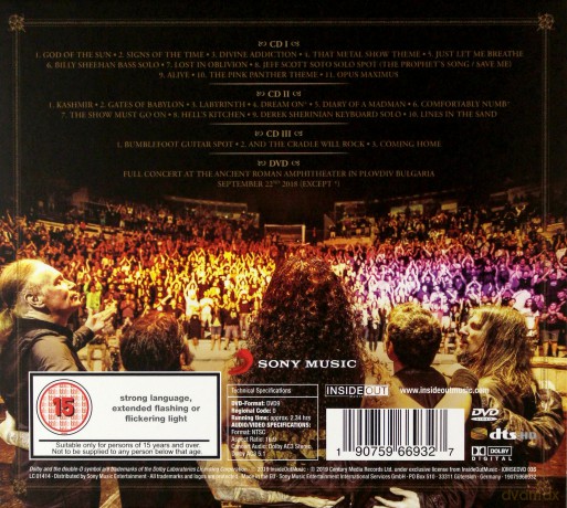 Sons Of Apollo: Live With The Plovdiv Psychotic Symphony [3CD]+[DVD]