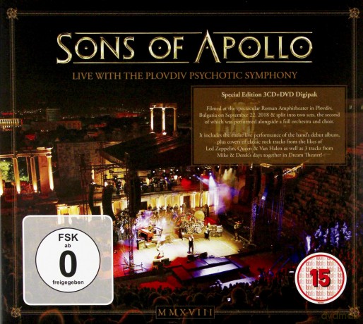 Sons Of Apollo: Live With The Plovdiv Psychotic Symphony [3CD]+[DVD]