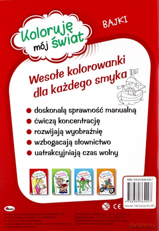 Bajki. Koloruję mój świat - Mariola Budek, Małgorzata Szałek [KSIĄŻKA]