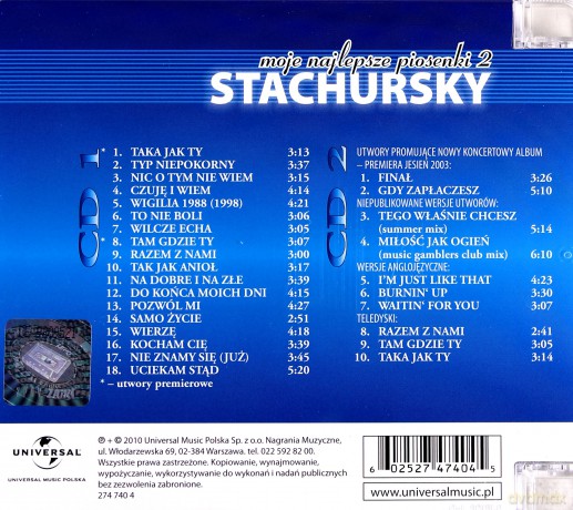 Stachursky: Moje najlepsze piosenki 2 [2CD]