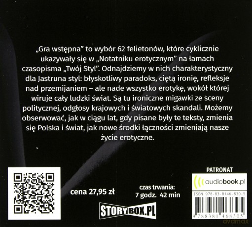 Gra wstępna rozpisana na 62 felietony - Tomasz Jastrun [AUDIOBOOK]