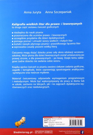 Kaligrafia wielkich liter dla prawo i leworęcznych - Anna Juryta, Anna Szczepaniak [KSIĄŻKA]