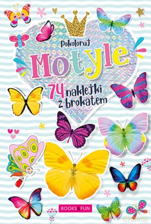 Motyle plus naklejki z brokatem [KSIĄŻKA]