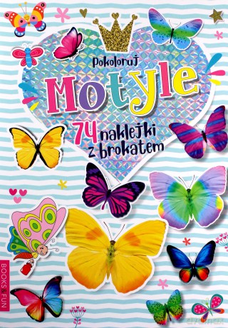 Motyle plus naklejki z brokatem [KSIĄŻKA]