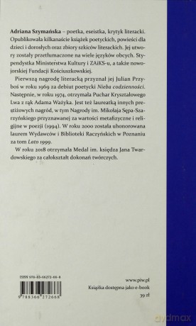 Nieprzerwany dialog. Wybór wierszy z lat 1968 - 2019 - Adriana Szymańska [KSIĄŻKA]