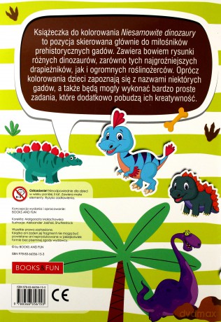 Niesamowite dinozaury plus naklejki [KSIĄŻKA]
