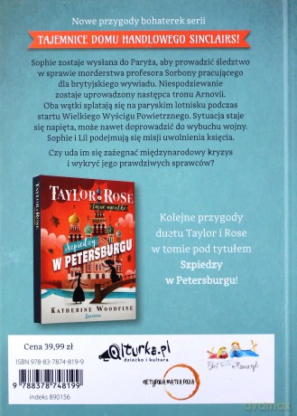 Paryż w ogniu. Taylor i Rose Tajne agentki - Katherine Woodfine [KSIĄŻKA]