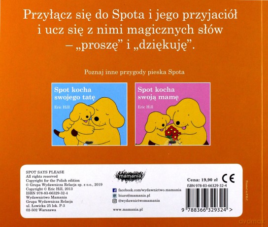 Spot mówi proszę - Eric Hill [KSIĄŻKA]
