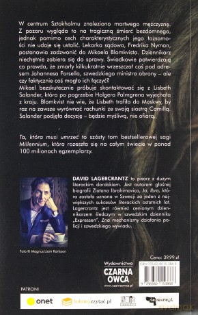 Ta, która musi umrzeć. Millennium (Tom 6) - David Lagercrantz [KSIĄŻKA]