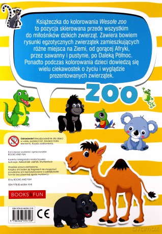 Wesołe zoo plus naklejki z brokatem [KSIĄŻKA]