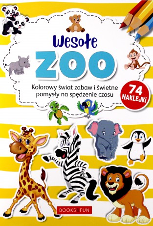 Wesołe zoo plus naklejki z brokatem [KSIĄŻKA]